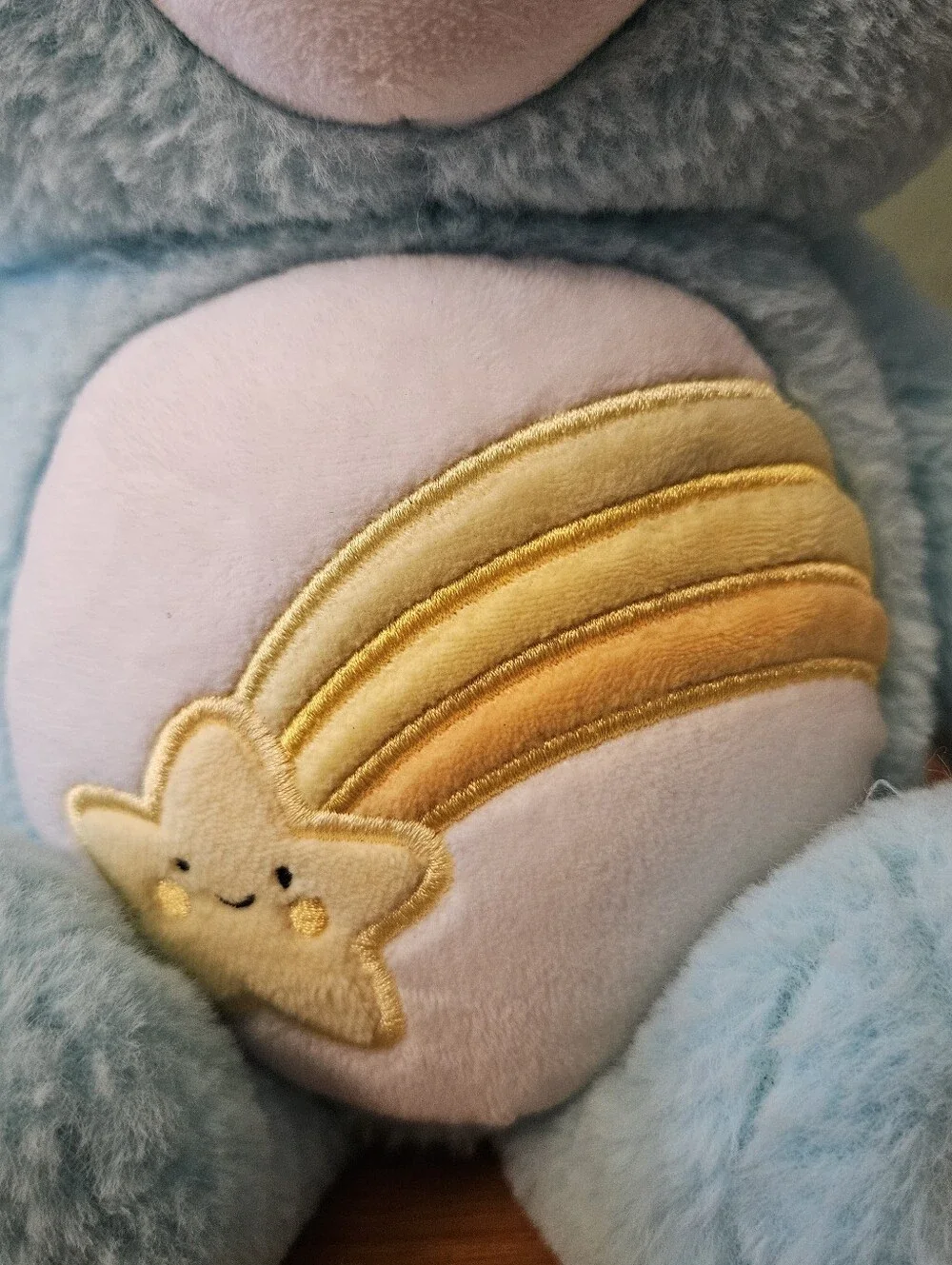 Care Bears Wish Bear Plush – Light Blue Shooting Star (Unlock the Magic)